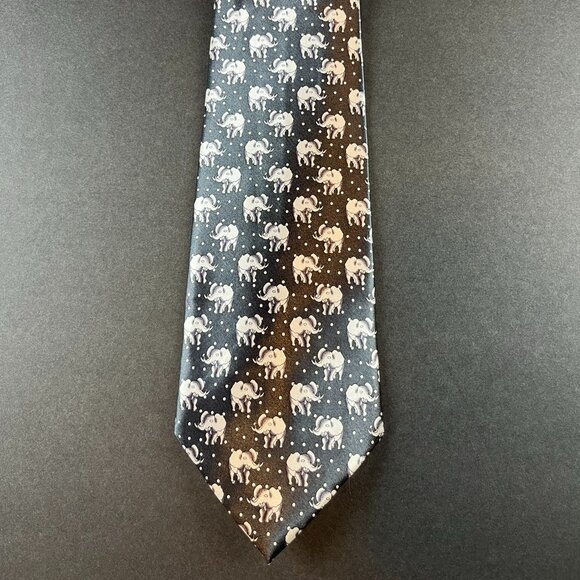 The First Elephant Silk Tie - Picture 5 of 6